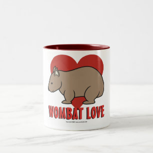 Taza Bicolor Amor de Wombat