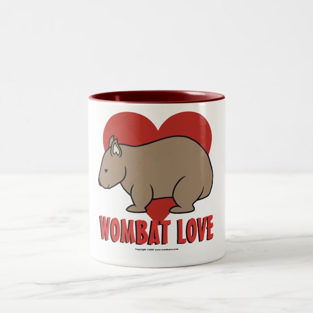 Taza Bicolor Amor de Wombat (Centro)