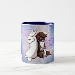 Taza Bicolor Amor del conejito