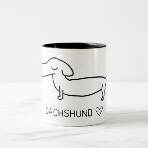 Taza Bicolor Amor del Dachshund