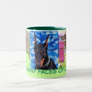 Taza Bicolor Amor del Doberman