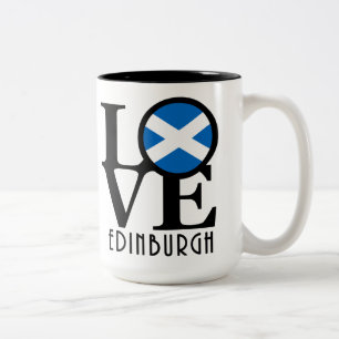 Taza Bicolor AMOR Edimburgo Escocia 15oz