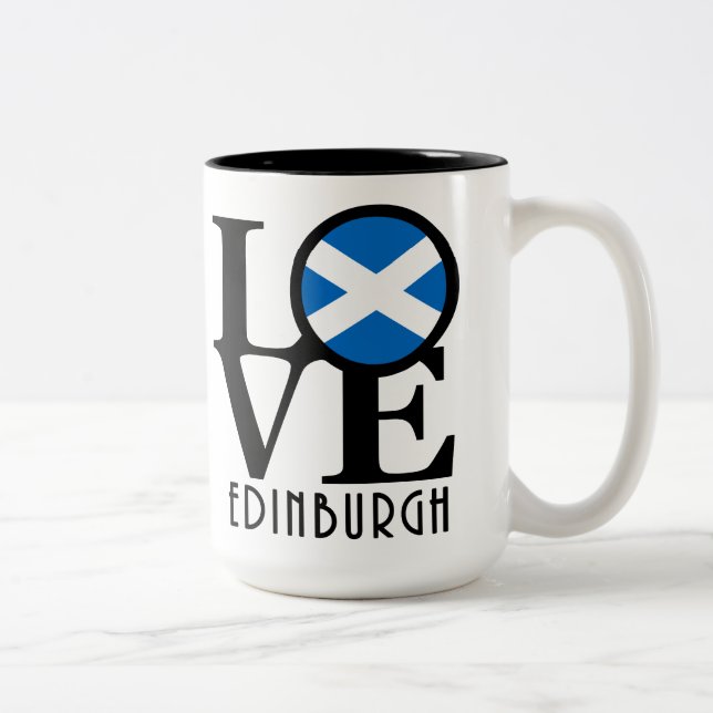 Taza Bicolor AMOR Edimburgo Escocia 15oz (Derecha)