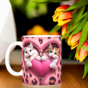 Taza Bicolor Amor en cada sip: Mug edición El día de San Valent