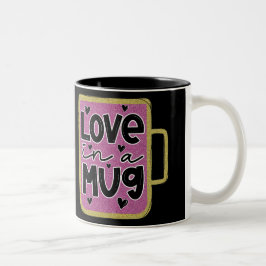 Taza Bicolor Amor En Un San Valentín De Mug