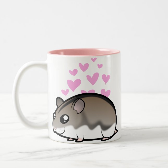 Taza Bicolor Amor enano del hámster (Izquierda)