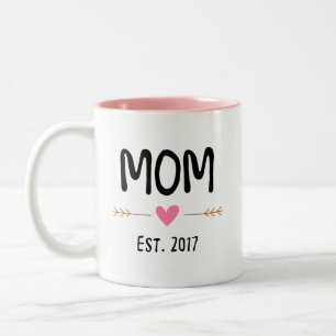 Taza Bicolor amor est 2017 de la mamá