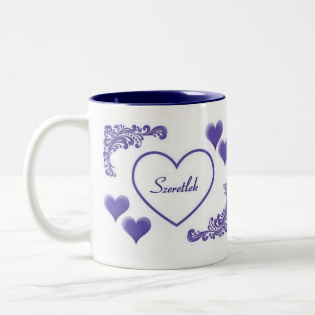Taza Bicolor Amor húngaro (Izquierda)