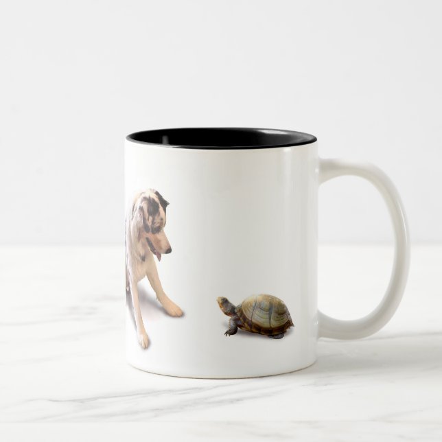 Taza Bicolor Amor inesperado de la tortuga (Derecha)