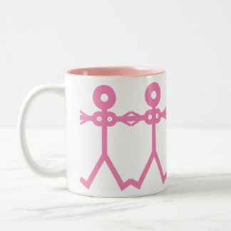 Taza Bicolor Amor Mujeres Rosa 2006 Arte de Icono