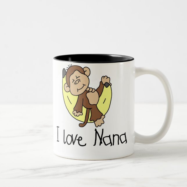 Taza Bicolor Amor Nana del mono I (Derecha)