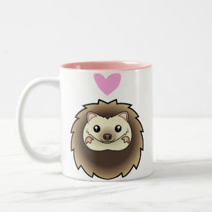 Taza Bicolor Amor por erizos pigmeos