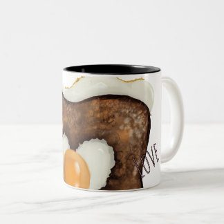 Taza Bicolor Amor Quemado - Huevo en un Agujero (Tostada!)