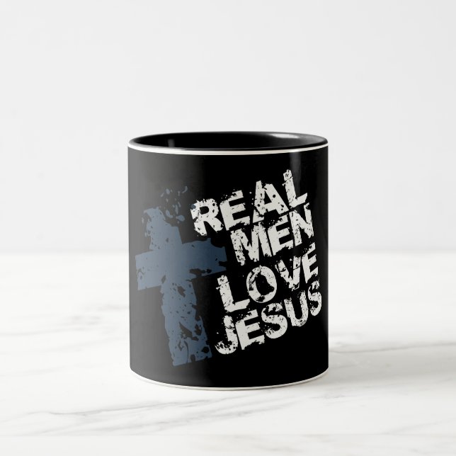 Taza Bicolor Amor real Jesús de los hombres (Centro)