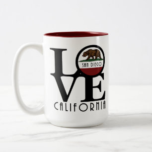 Taza Bicolor AMOR San Diego 15 oz