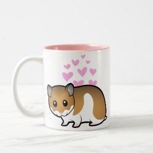 Taza Bicolor Amor sirio del hámster