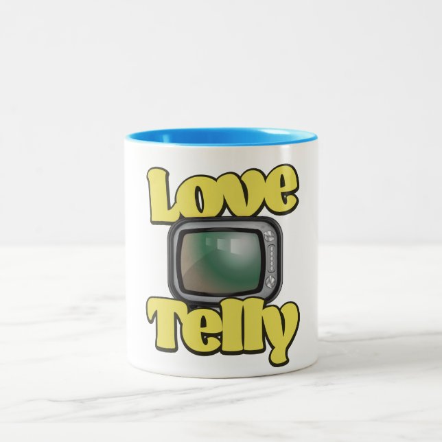 Taza Bicolor Amor Televisor (Centro)