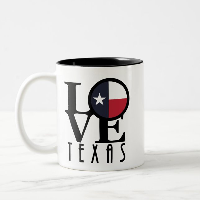 Taza Bicolor AMOR Texas 11oz (Izquierda)