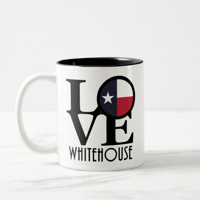 Taza Bicolor AMOR Whitehouse Texas (Izquierda)