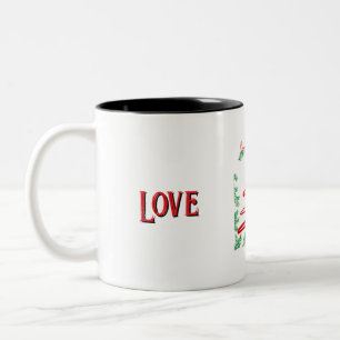Taza Bicolor amor y alegría