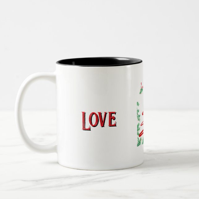 Taza Bicolor amor y alegría (Izquierda)