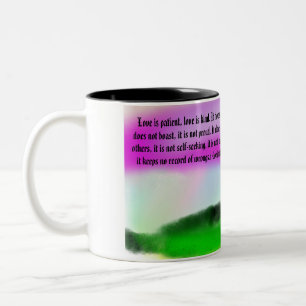 Taza Bicolor amor y amabilidad