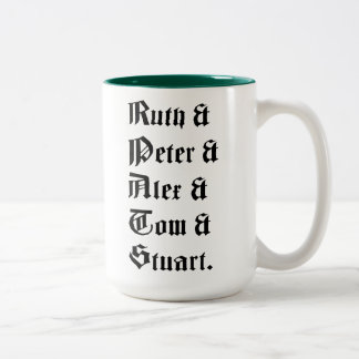 Taza Bicolor Ampersand Mug, amigos de la granja