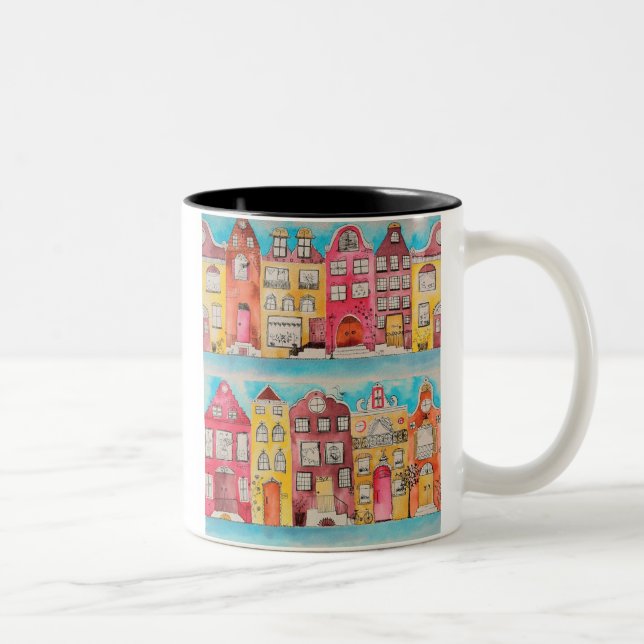 Taza Bicolor Amsterdam in love mug (Derecha)