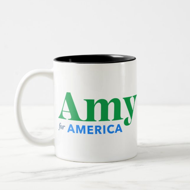 Taza Bicolor Amy Klobuchar para el presidente 2020 (Izquierda)
