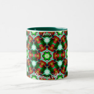 Taza Bicolor AMY ~Patrón de cartuchos personalizados para Navid