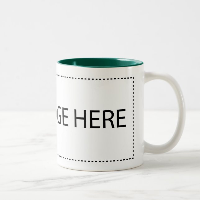 Taza Bicolor Añada su propia imagen o texto (Derecha)
