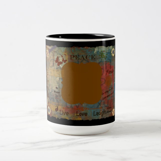 Taza Bicolor Añada sus los propios (Centro)