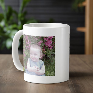 Taza Bicolor Añadir 2 fotos - Collage simple en ambos lados