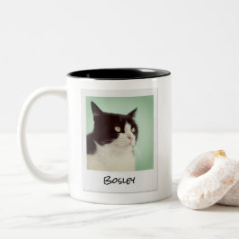 Taza Bicolor Añadir una cámara instantánea retro de fotos Masco