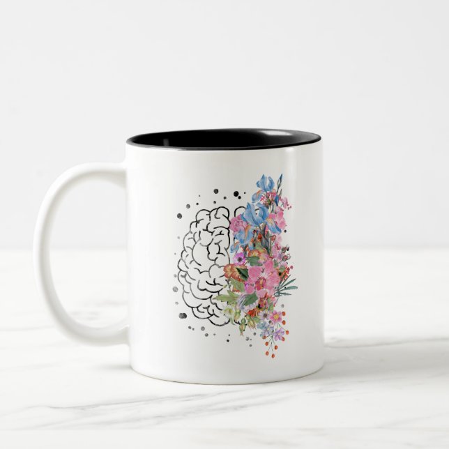 Taza Bicolor Anatomía cerebral (Izquierda)