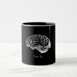 Taza Bicolor Anatomía del cerebro - utilícela