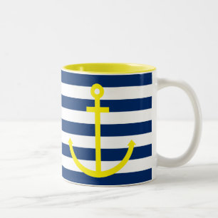 Taza Bicolor Anchors Aweigh