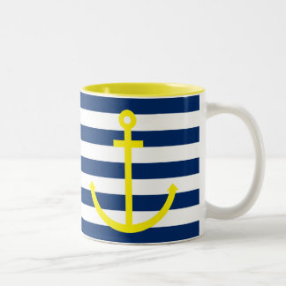 Taza Bicolor Anchors Aweigh
