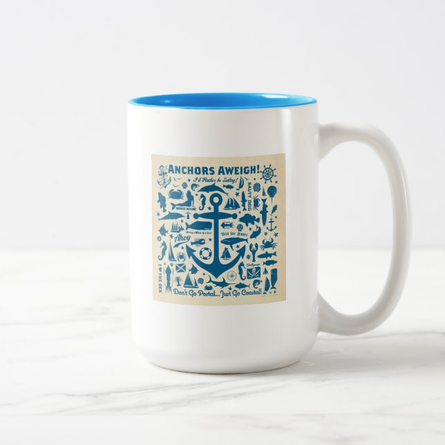 Taza Bicolor ¡Anchors Aweigh! (Derecha)