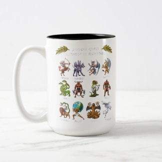 Taza Bicolor Ancient Greek Mythology Monsters