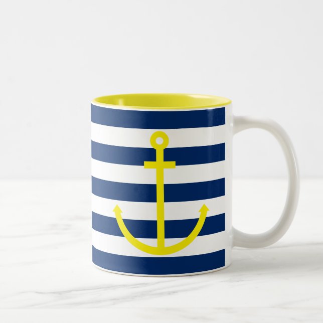 Taza Bicolor Ancla (Derecha)