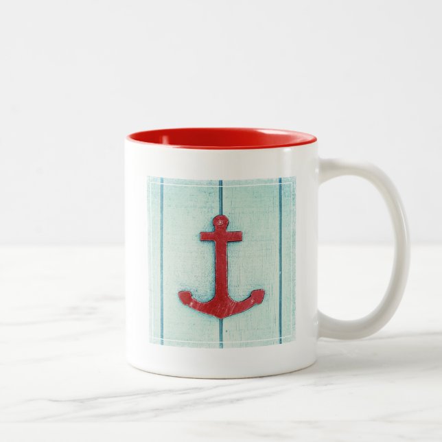 Taza Bicolor Ancla Décor (Derecha)