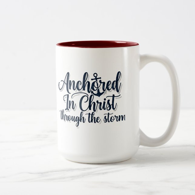 Taza Bicolor Anclado en Cristo (Derecha)