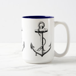 Taza Bicolor Anclas