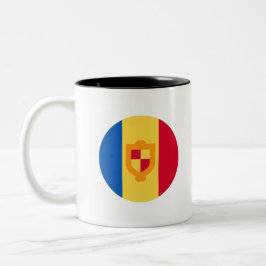Taza Bicolor Andorra Flag