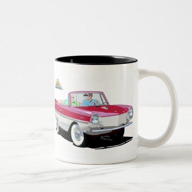 Taza Bicolor Anfíciar rojo-blanco (Derecha)