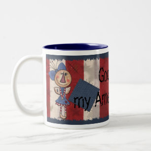 Taza Bicolor Ángel Americano Primitivo