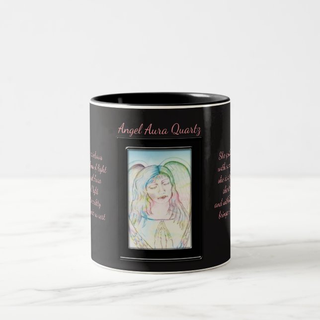 Taza Bicolor Angel Aura Quartz Fairy (Centro)