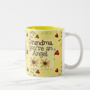 Taza Bicolor Ángel de la abuela