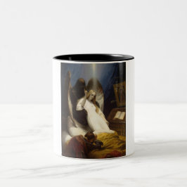 Taza Bicolor Ángel de la muerte (yendo al cielo) (Horace Vernet
